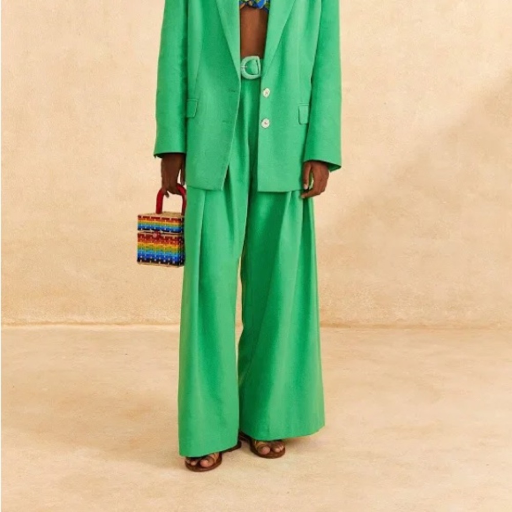 Green Tailored Farm Rio Pants